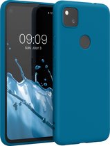 kwmobile telefoonhoesje voor Google Pixel 4a - Hoesje voor smartphone - Back cover in Caribisch blauw