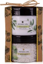 Botanic Spa - Geschenkset - Relax - Giftbox - Bodylotion - Badzout - Lemongrass en Eucalyptus- mooi verpakt