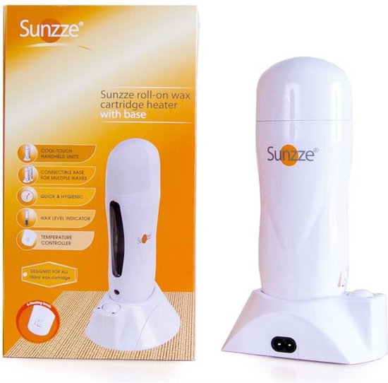Sunzze Hars verwarmer harsapparaat - Roll-on Wax heater - voor 100ml Hars  cassette -... | bol.com