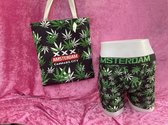 Cannabis boxershorts-cannabis sokken-cannabis tas BAG maat M