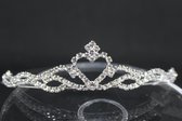 Mooie tiara, kroon, bruid, prinses, haaraccessoire, luxe diadeem, Haarpin, bloemen, haarpin, strass, koningin, maangodin, godin