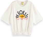 Scotch & Soda - T-Shirt - Wit - Maat 116