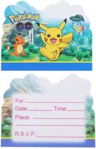 Pokémon uitnodigkaarten 10 stuks