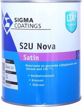 S2U Nova Satin 1 Liter Ral 9010 - Kras- en slijtvast - Niet vergelend - Goede dekking - Waterbasis