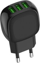 Type-C Oplader A3309 Draagbare EU VS UK Plug Wall 3 poorten USB Travel Charger Adapter voor alle-Typ-C apparaten