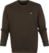 Lyle and Scott - Trui Olive - S - Regular-fit