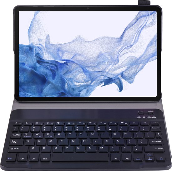 Cazy Samsung Galaxy Tab S8 hoes met toetsenbord QWERTY toetsenbord