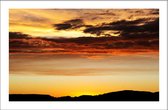 Walljar - Mexico Sunset - Muurdecoratie - Poster met lijst