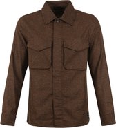 Scotch and Soda - Overshirt Bruin - S - Regular-fit