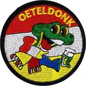 Oeteldonk Strijk Embleem Patch Kikker Diameter 8.2 cm