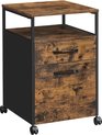 MIRA Home - Bestelkast - Kantoorkast - Kantoor - Bruin/Zwart - 41x45x66