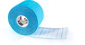 6x PREMIUM kinesiotape sporttape, elastische kwaliteitsbandage, 100% geweven katoen, waterafstotend, rollengte 5m, breedte 5cm lichtblauw