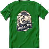 Vissen T-Shirt | Grappig Verjaardag Vis Hobby Cadeau Shirt | Dames - Heren - Unisex | Tshirt Hengelsport Kleding Kado - Donker Groen - L