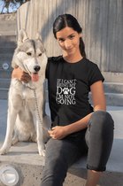 If I Can't Bring My Dog I'm Not Going T-Shirt, Funny Dog T-Shirt, T-Shirt With Dogs, Dog Owner Tee Gifts, Unisex Soft Style T-Shirt, D001-056B, XL, Zwart
