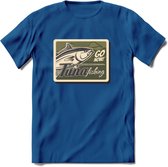 Vissen T-Shirt | Grappig Verjaardag Vis Hobby Cadeau Shirt | Dames - Heren - Unisex | Tshirt Hengelsport Kleding Kado - Donker Blauw - XXL