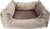 Madison Velours Dog Bed Taupe M