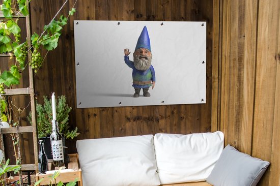 Affiche de jardin nain de jardin oscillant - 120x80 cm - Jardin