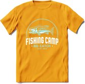 Vissen T-Shirt | Grappig Verjaardag Vis Hobby Cadeau Shirt | Dames - Heren - Unisex | Tshirt Hengelsport Kleding Kado - Geel - 3XL