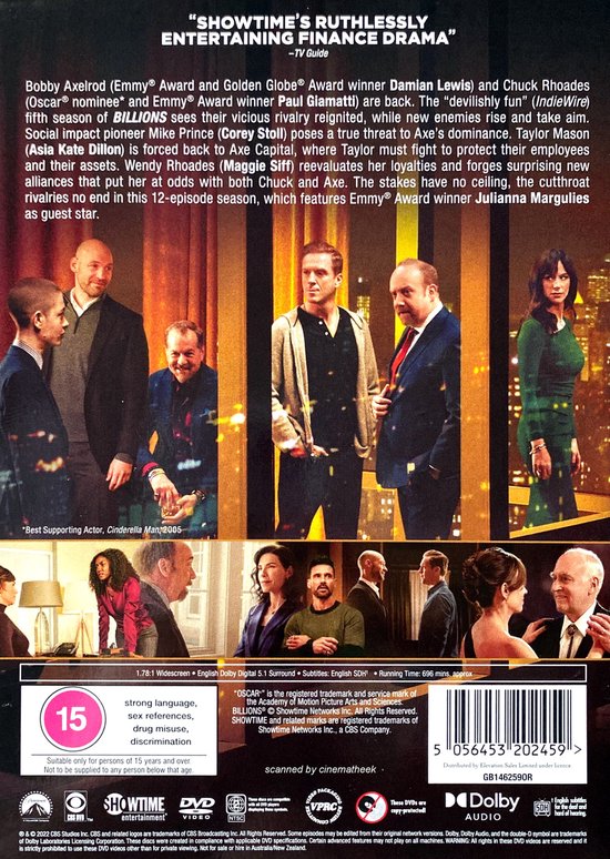 Billions Season (DVD) (Dvd), Paul Giamatti Dvd's bol