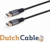 DutchCable Premium Series - DisplayPort 1.8 M 8K 1.4 kabel - 4K 144 Hz - 8K 60Hz - 32.4GBps - kabel -