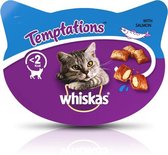 6x Whiskas - Temptations met zalm - 60g