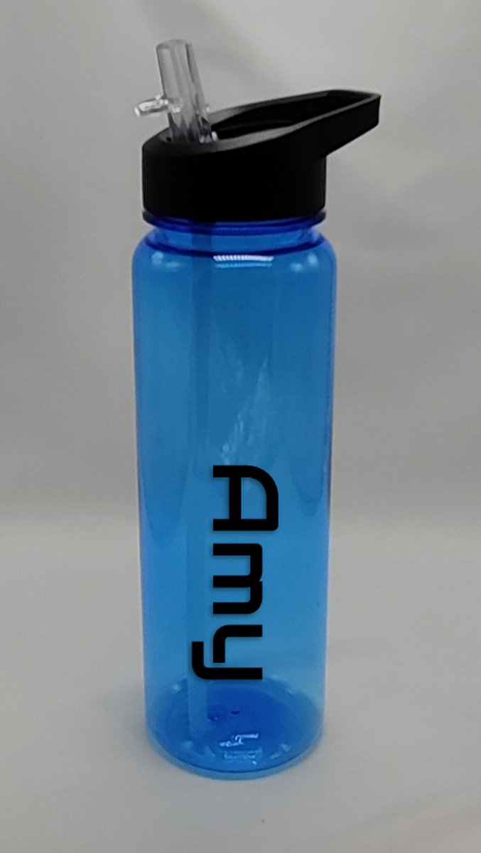 waterfles met naam| inhoud 700ml | blauw | BPA vrij