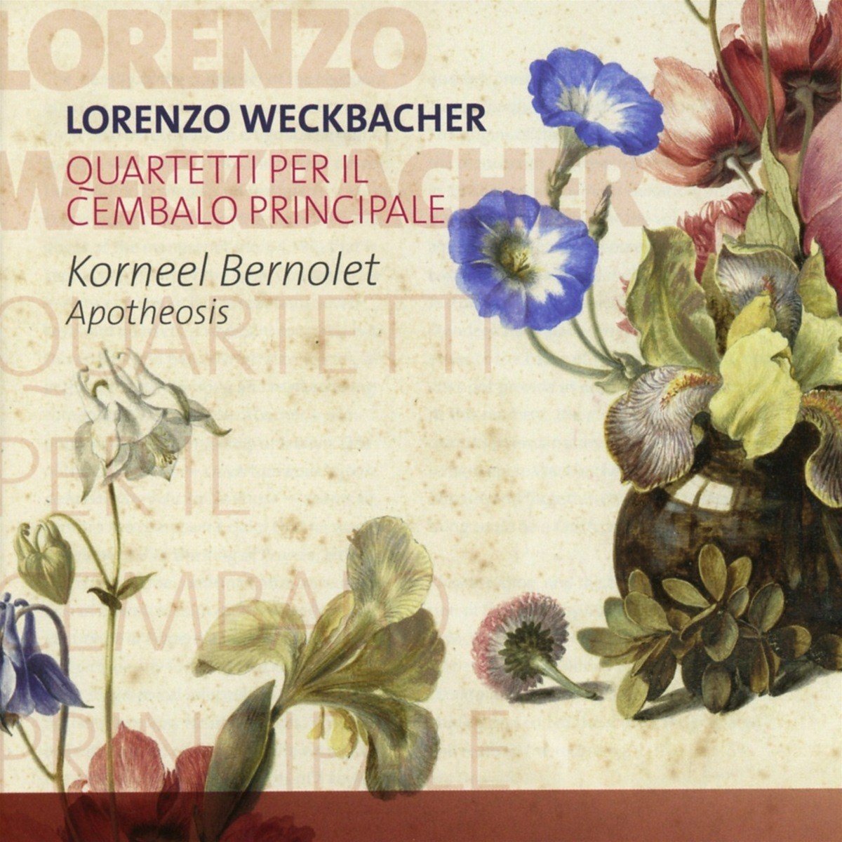 Korneel Bernolet & Apotheosis - Weckbacher: Quartetti Per Il Cembalo Principale (CD)