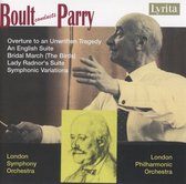 London Symphony Orchestra, London Philharmonic Orchestra, Sir Adrian Boult - Parry: Overture To An Unwritten Tragedy (CD)