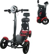 COMFYGO  Elektrische Scootmobiel, Scooter voor volwassenen, Mobiliteitsscooter met 4 wielen, MS3000, 15.6AH Battery, Tot 40 km bereik | Rood