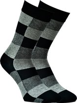 Hobby - Sokken - 2-pack - Egyptisch katoen - Zwart - 3088 - Schoenmaat: 40-45