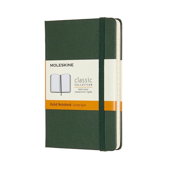 Moleskine Classic Notitieboek - Pocket - Hardcover - Gelinieerd - Mirte Groen