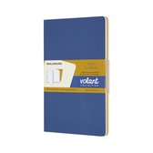 Moleskine Volant Journals - Large - Blanco - Blauw/Geel