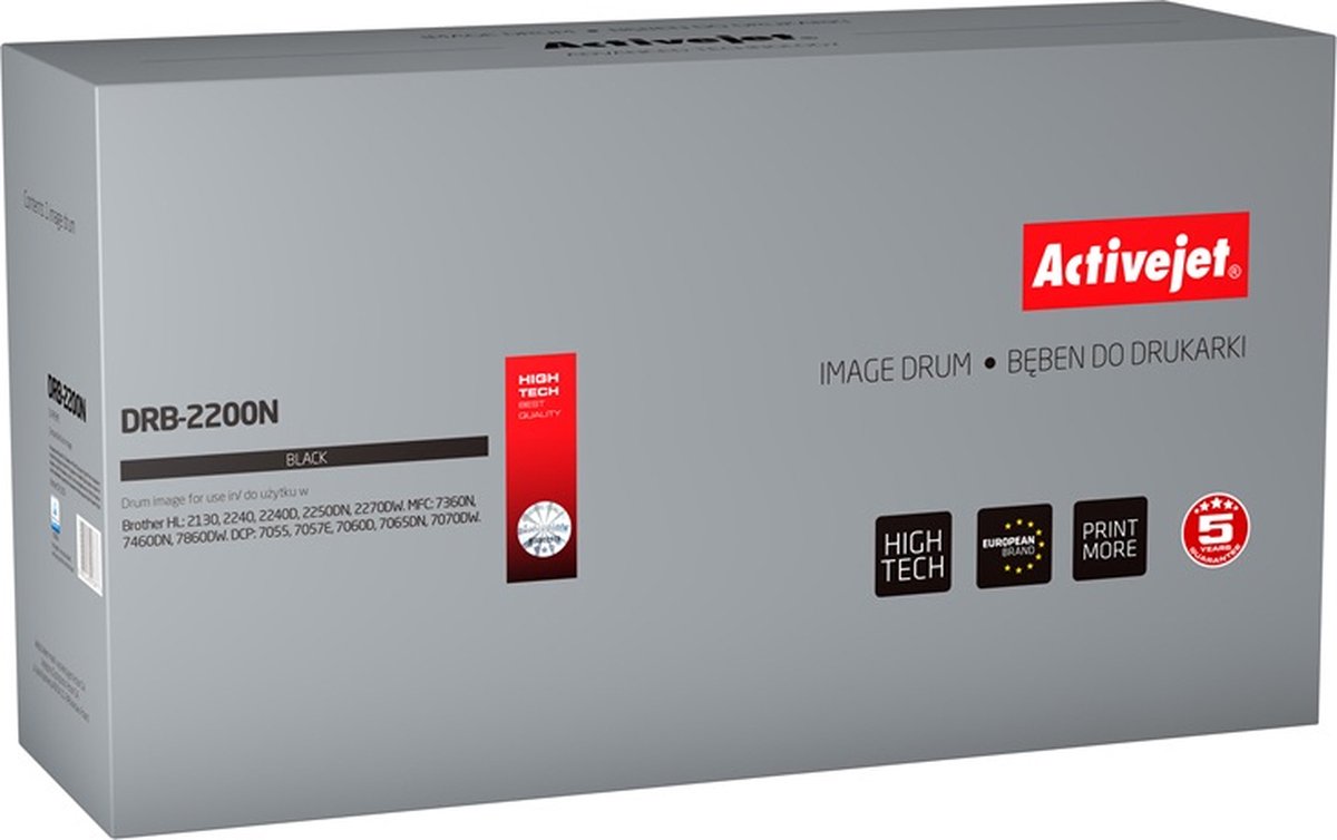 Image of ActiveJet DRB-2000N Drum voor Brother-printer; Brother DR-2000 / DR-2005 Vervanging; Opperste; 12000 pagina's; zwart.