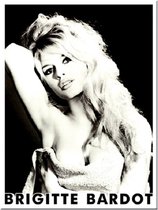 Brigitte Bardot. Koelkastmagneet 8 cm x 6 cm.