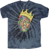 Biggie Smalls Heren Tshirt -XL- Crown Blauw