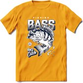 Vissen T-Shirt | Grappig Verjaardag Vis Hobby Cadeau Shirt | Dames - Heren - Unisex | Tshirt Hengelsport Kleding Kado - Geel - XXL