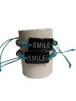 Couple bracelets 2 stuks | SMILE | Mix kleur | relatie of vriendschap Kado | armbanden set