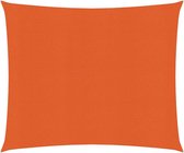 vidaXL Zonnezeil 160 g/m² 2,5x2,5 m HDPE oranje