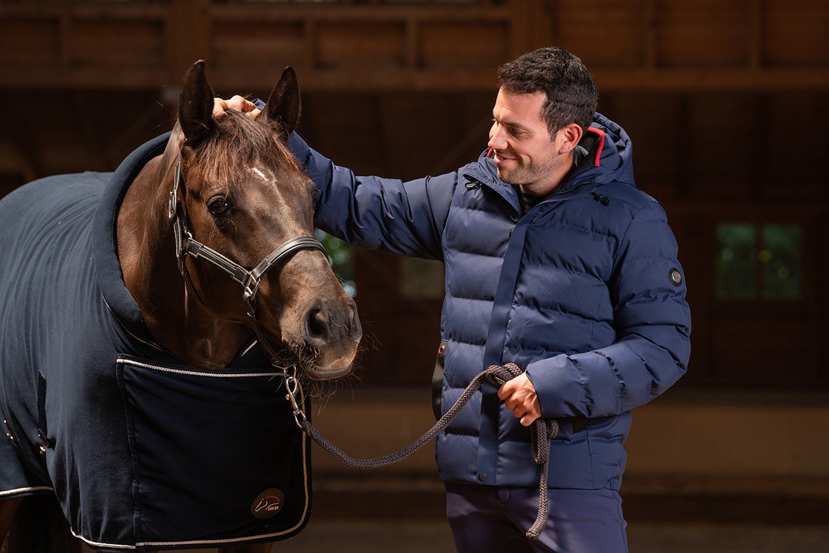 Doudoune chauffante d'équitation HKM