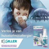 ExAller Anti Huisstofmijt Spray 300ml - 100% Natuurlijk Huismijt Bestrijder - Behandeling en Preventie van Huisstofmijtallergie - Klinisch Getest tegen Allergie