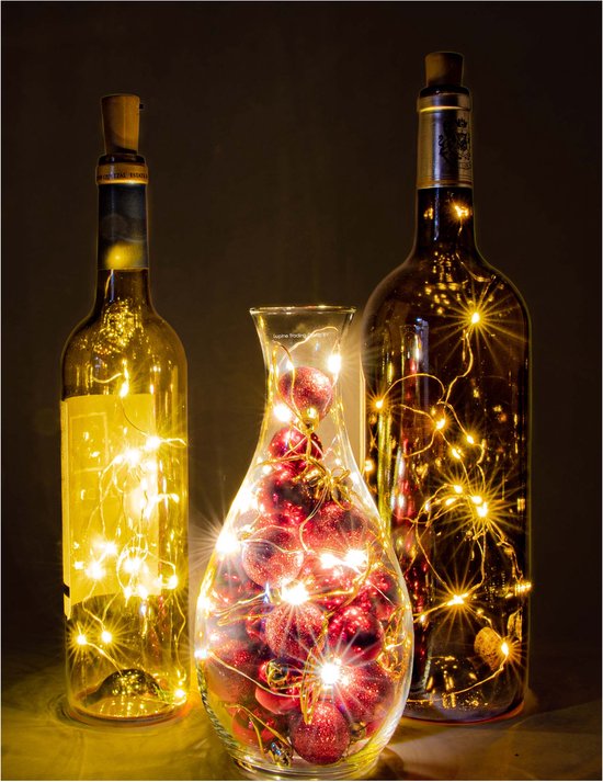 3 x Lupine - Fles dop - Fles Kurk Lampje - Flesverlichting - Bottle Light -  Fles... | bol.com