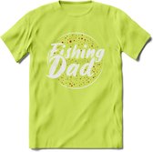 Fishing Dad - Vissen T-Shirt | Rood | Grappig Verjaardag Vis Hobby Cadeau Shirt | Dames - Heren - Unisex | Tshirt Hengelsport Kleding Kado - Groen - M