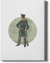 Walljar  - Royal Hunter - Muurdecoratie - Canvas schilderij