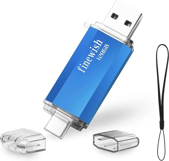 128 GB USB Flash Drive, 2 in 1 USB C Pendrive 128 GB Draagbare Flash Drive  128 GB Type... | bol.com
