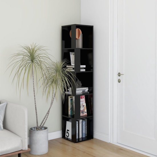 VidaXL Wandkast 80x39x40 cm spaanplaat zwart eikenkleurig