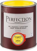 Perfection lak Ultradekkend hoogglans terpentine vintage yellow verf 750ml