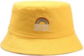 Bucket Hat · Unisex · Festivalhoedje · Regenhoedje · Vissershoedje · Zonnehoedje · Hoed · Emmerhoed · Geel Rainbow - LGBT