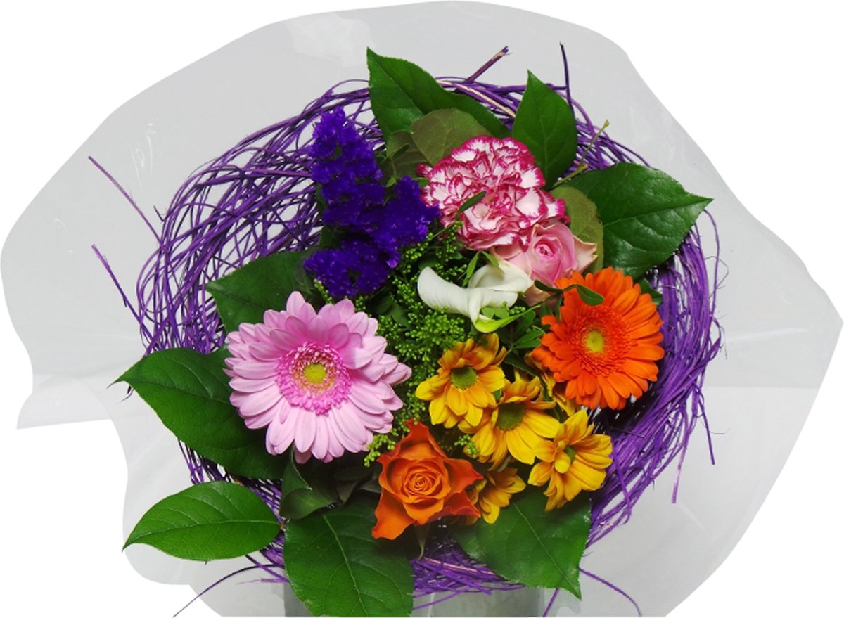 Boeket Sisal Medium Mix ↨ 30cm - bloemen - boeket - boeketje - bloem - droogbloemen - bloempot - cadeautje