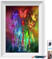 Artstudioclub® Strass steentjes Diamond painting volwassenen  30x40cm  Kleurijke vlinder