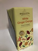 Bonvita chocolade wit gember orange - 12 stuks - vegan, biologisch en glutenvrij